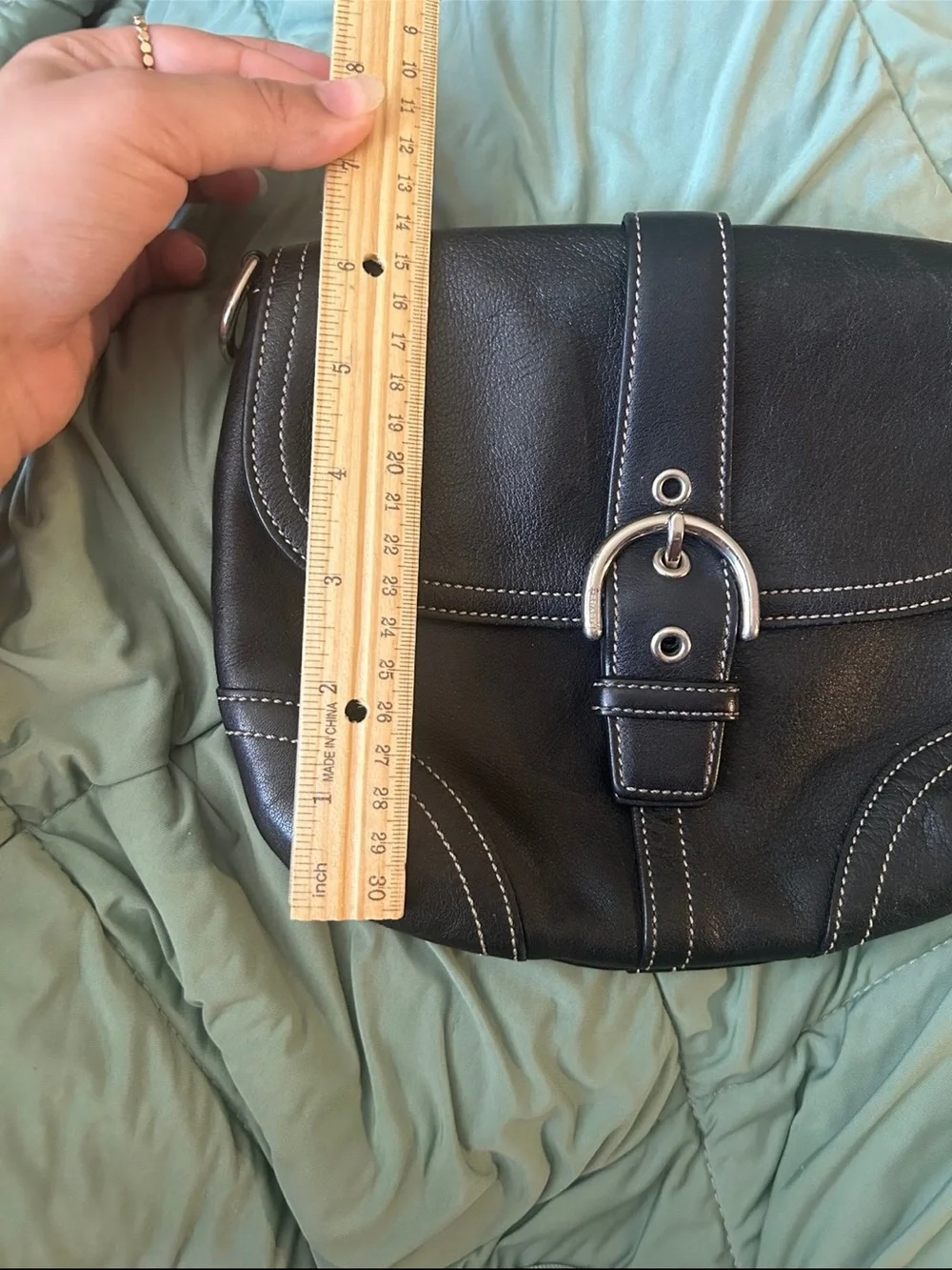 Vintage 2004 black Coach soft Soho shoulder/crossbody bag